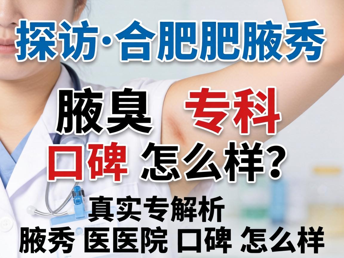 探访合肥腋秀腋臭专科口碑怎么样？真实解析腋秀医院口碑怎么样