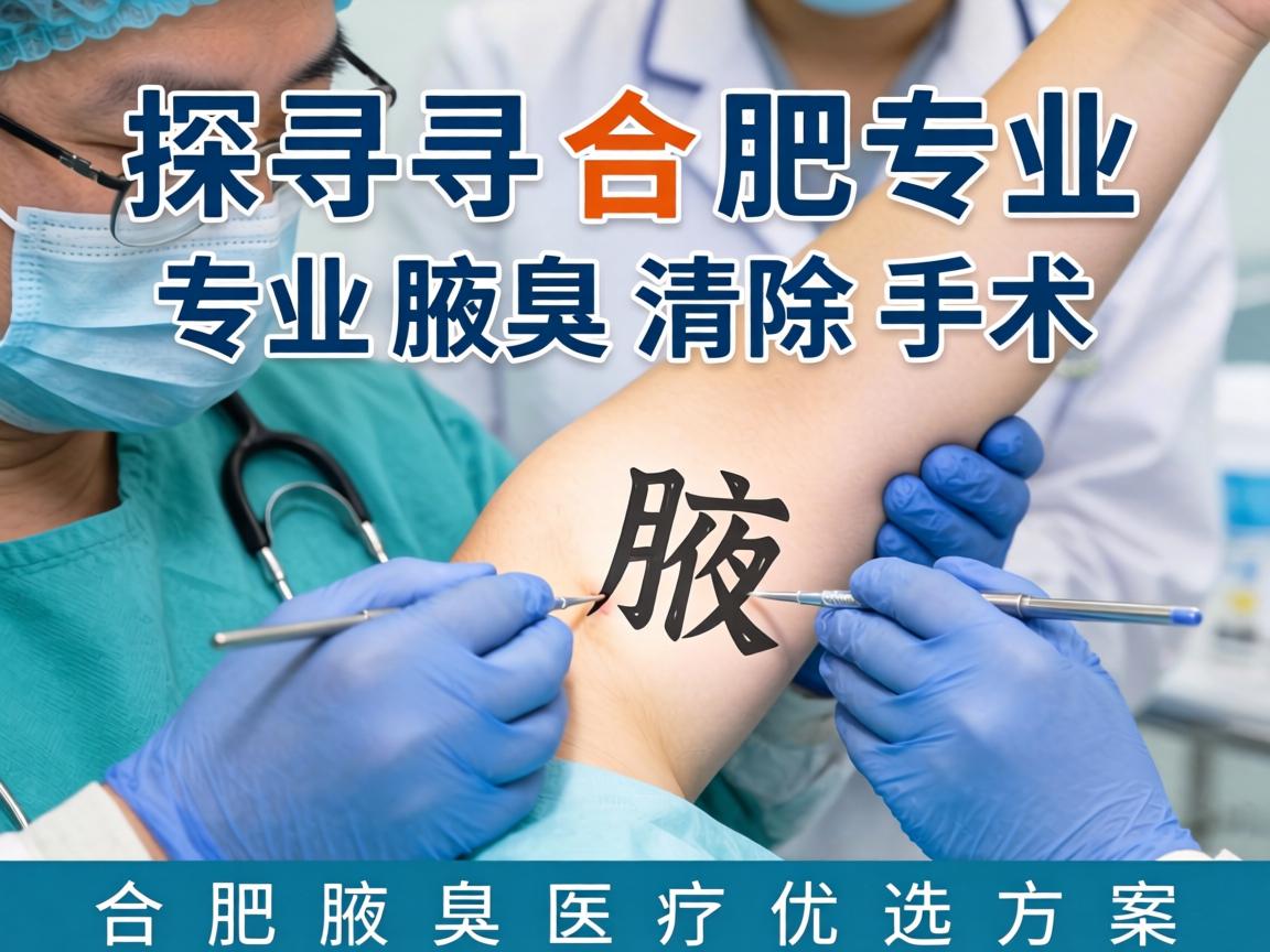 探寻合肥专业腋臭清除手术，详解合肥腋臭医疗优选方案