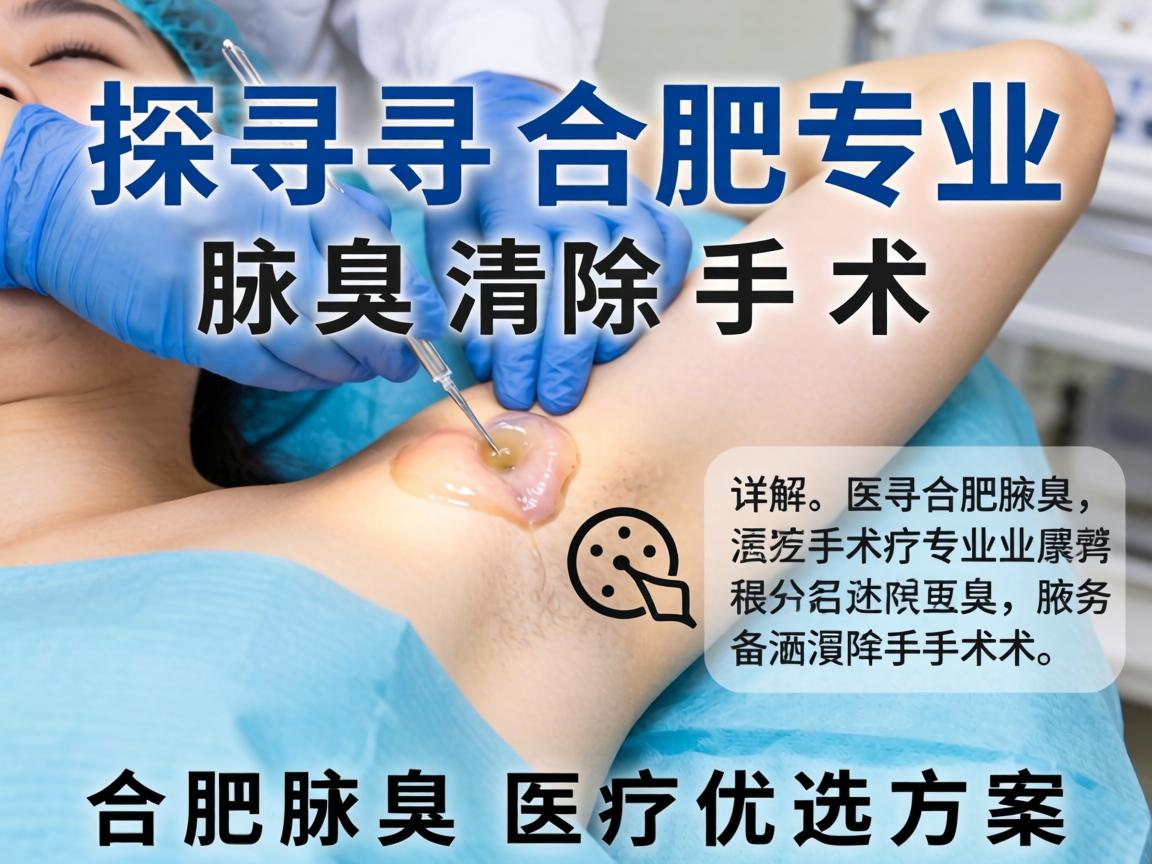 探寻合肥专业腋臭清除手术，详解合肥腋臭医疗优选方案