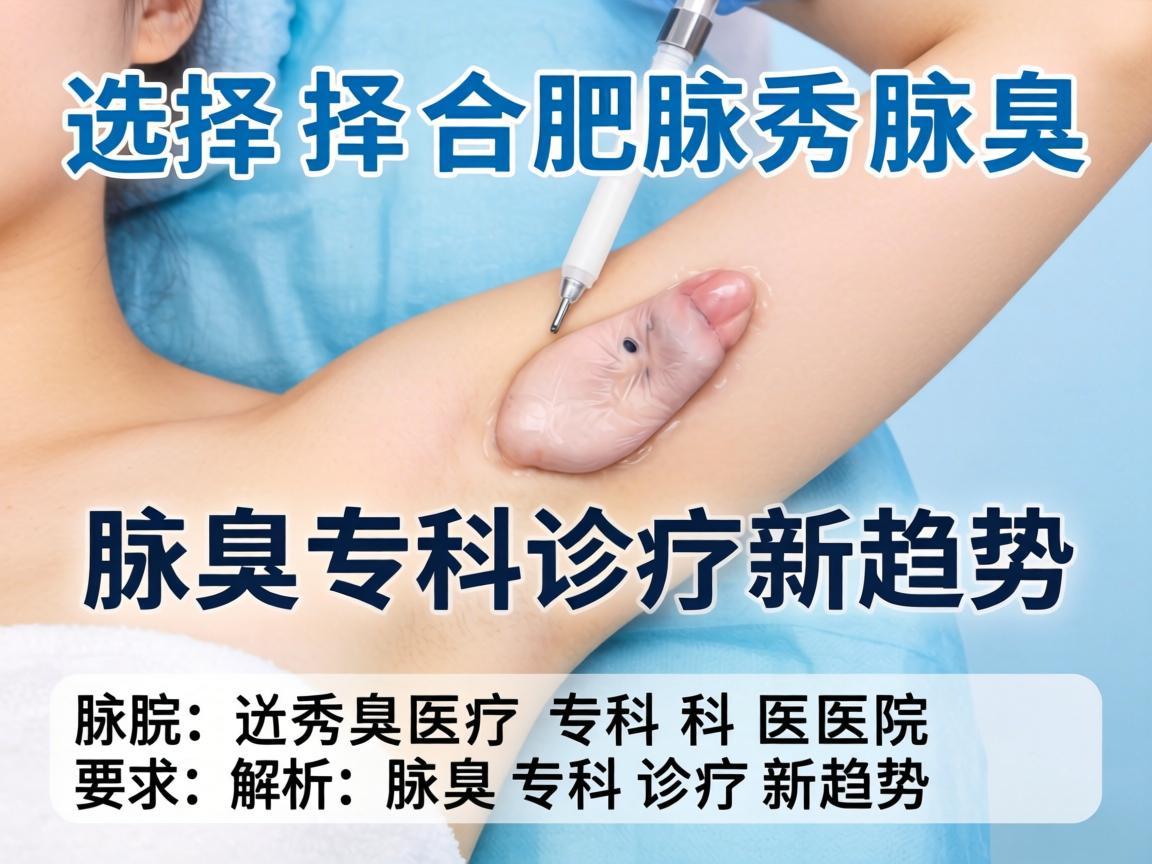 选择合肥腋秀腋臭专科医院，解析腋臭专科诊疗新趋势