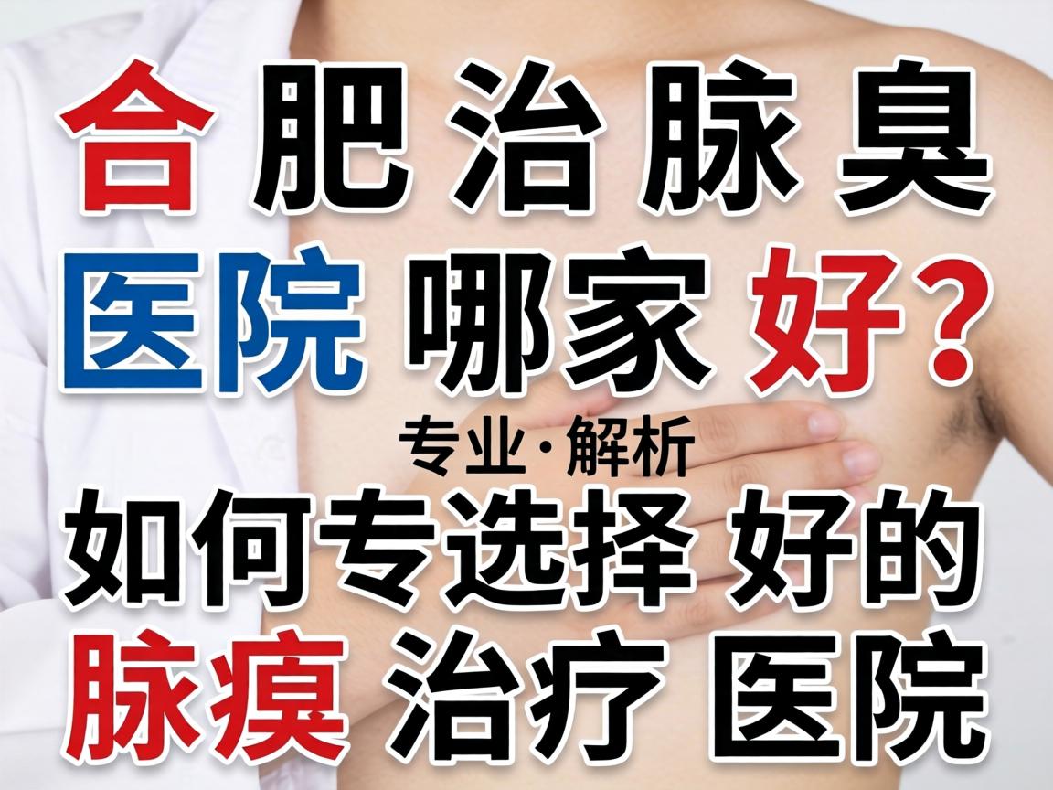 合肥治腋臭医院哪家好？专业解析如何选择好的腋臭治疗医院