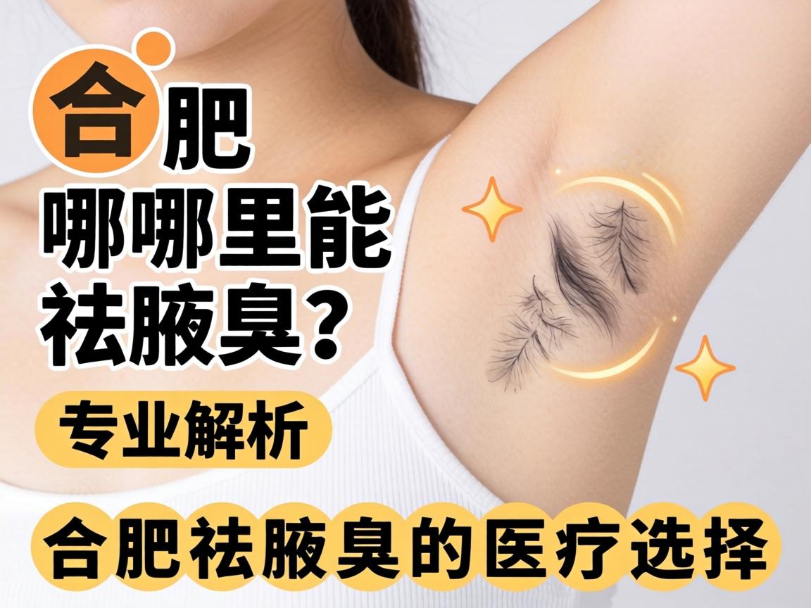 合肥哪里能祛腋臭？专业解析合肥祛腋臭的医疗选择