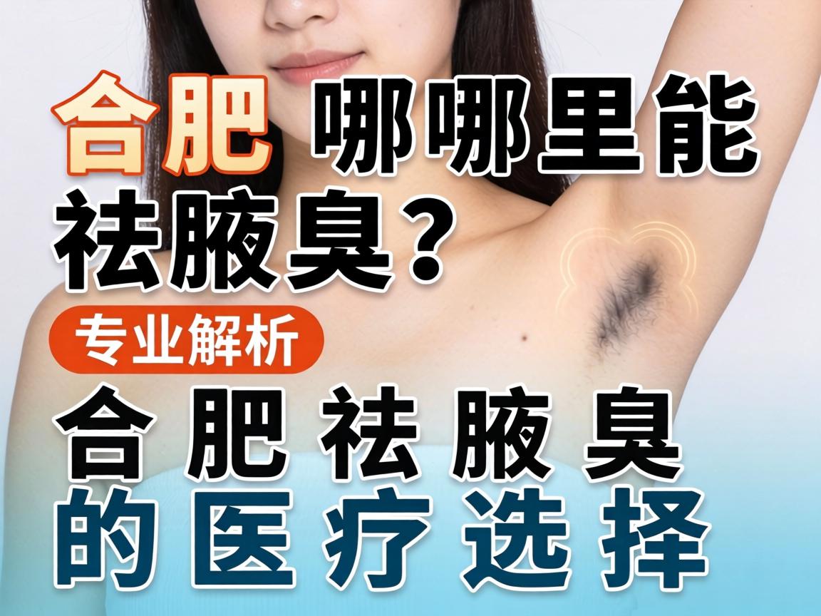合肥哪里能祛腋臭？专业解析合肥祛腋臭的医疗选择