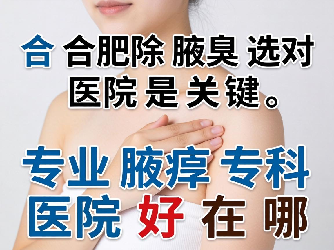 合肥除腋臭选对医院是关键，专业腋臭专科医院好在哪