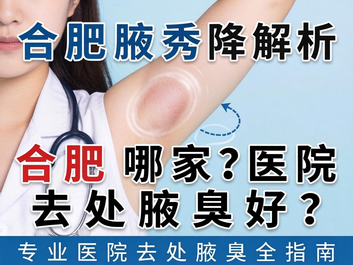 合肥腋秀解析，合肥哪家医院去处腋臭好？专业医院去处腋臭全指南