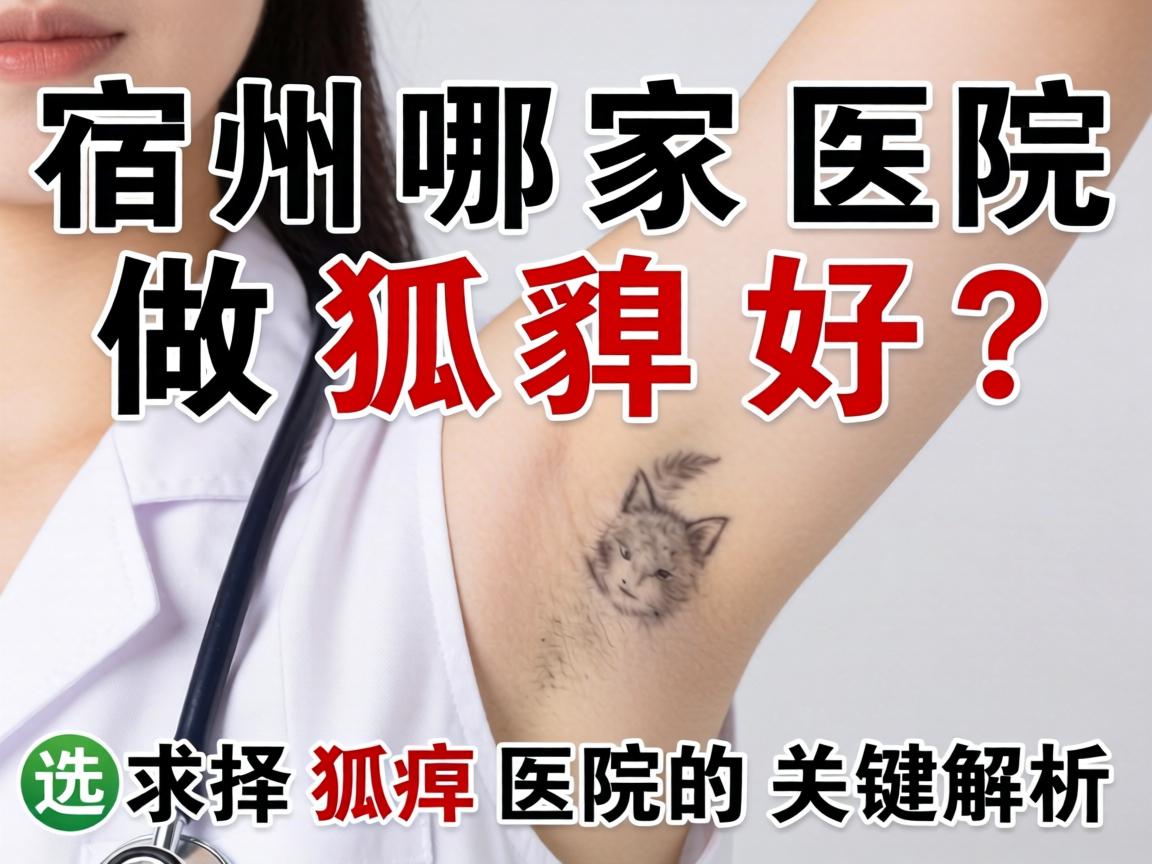 宿州哪家医院做狐臭好？选择狐臭医院的关键解析