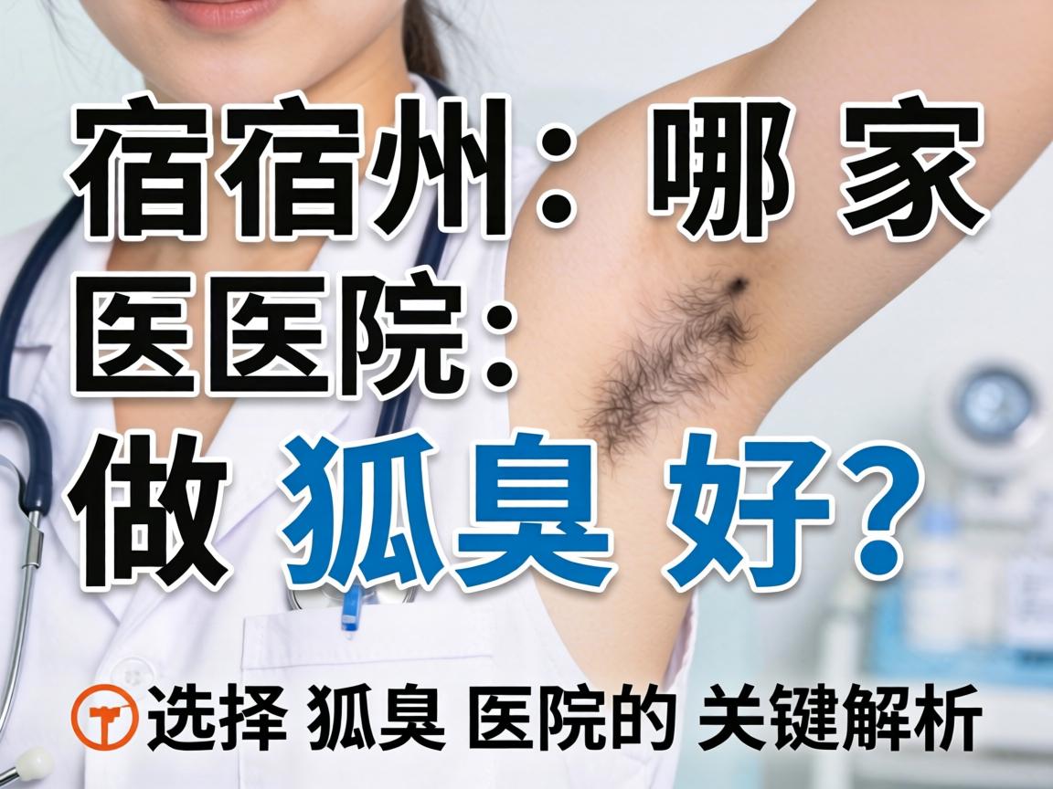 宿州哪家医院做狐臭好？选择狐臭医院的关键解析