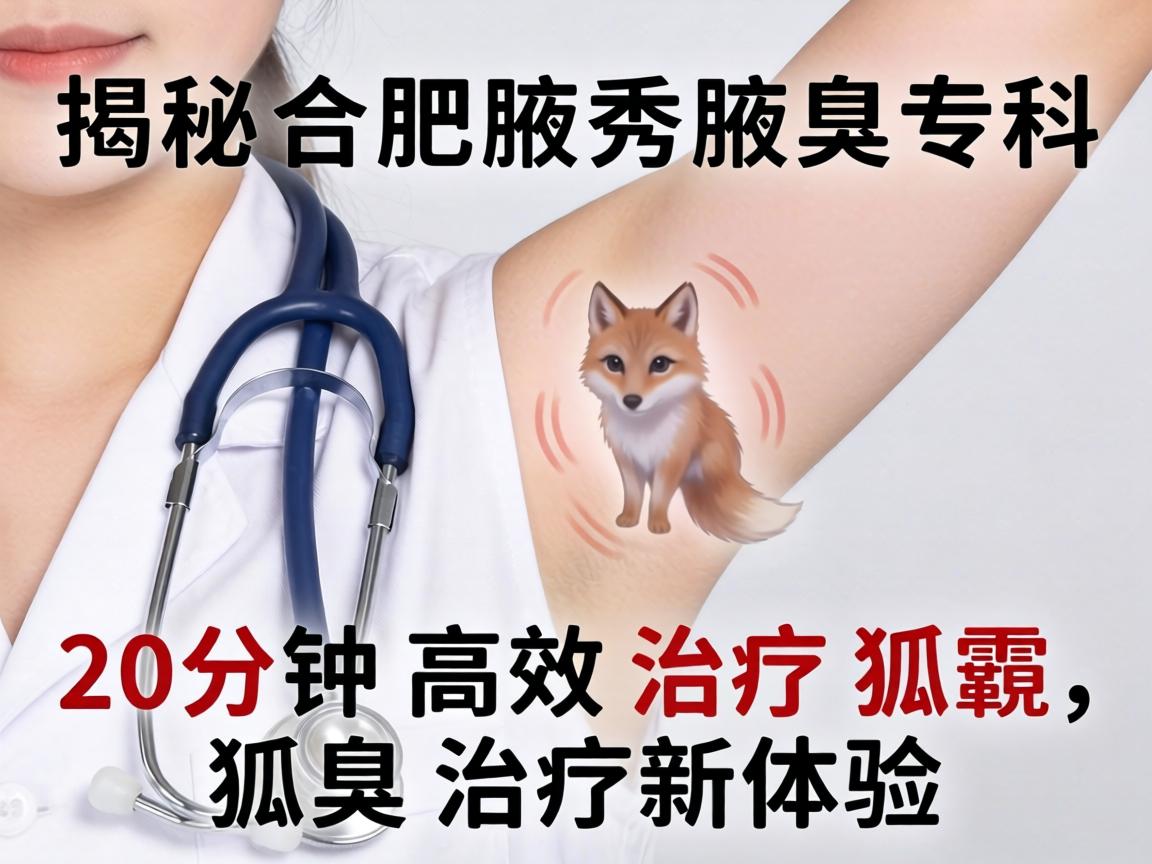 揭秘合肥腋秀腋臭专科，20分钟高效治疗狐臭，狐臭治疗新体验