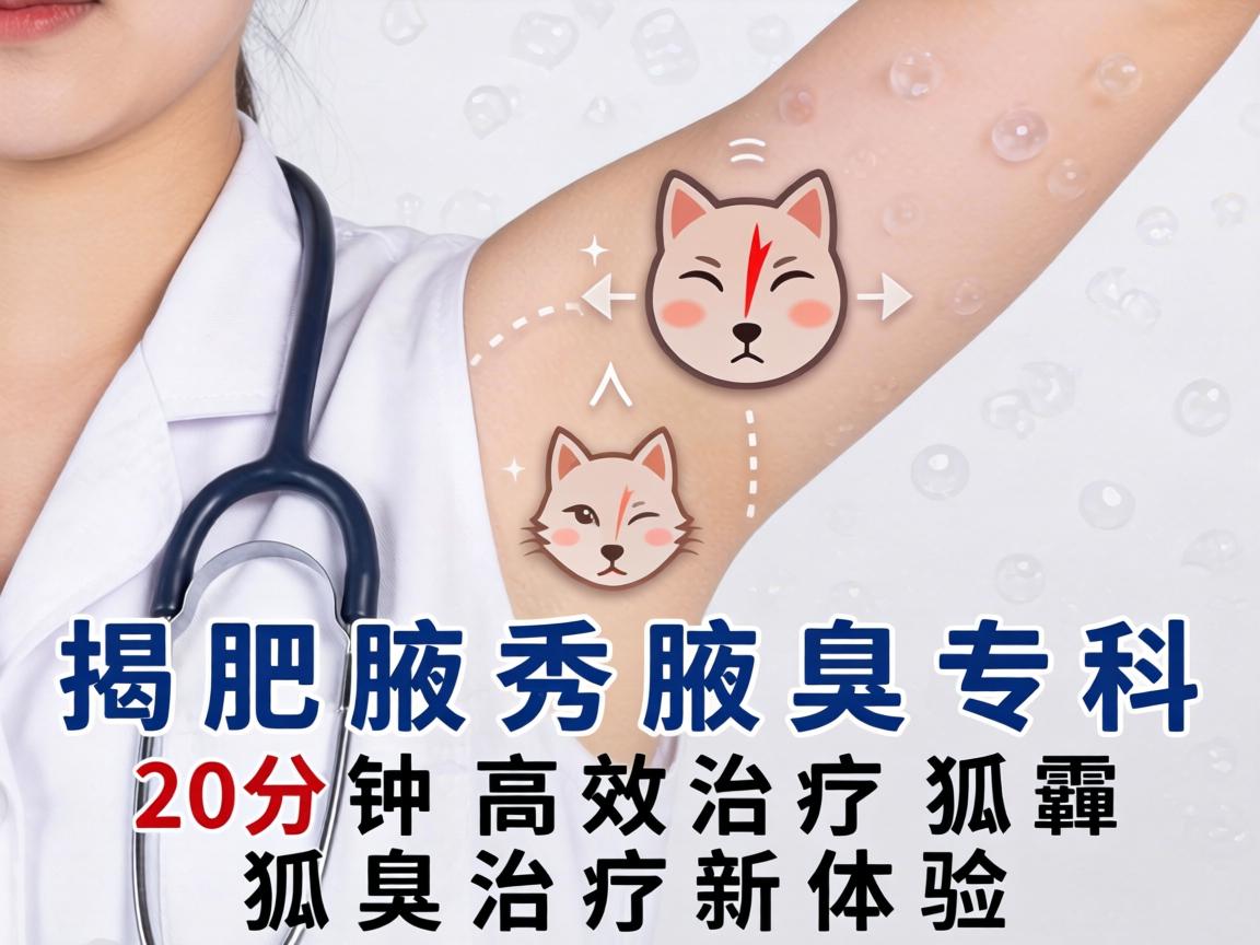 揭秘合肥腋秀腋臭专科，20分钟高效治疗狐臭，狐臭治疗新体验
