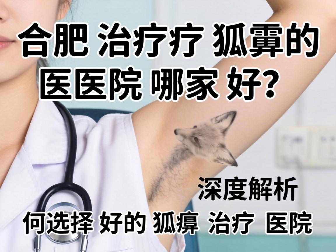 合肥治疗狐臭的医院哪家好？深度解析如何选择好的狐臭治疗医院