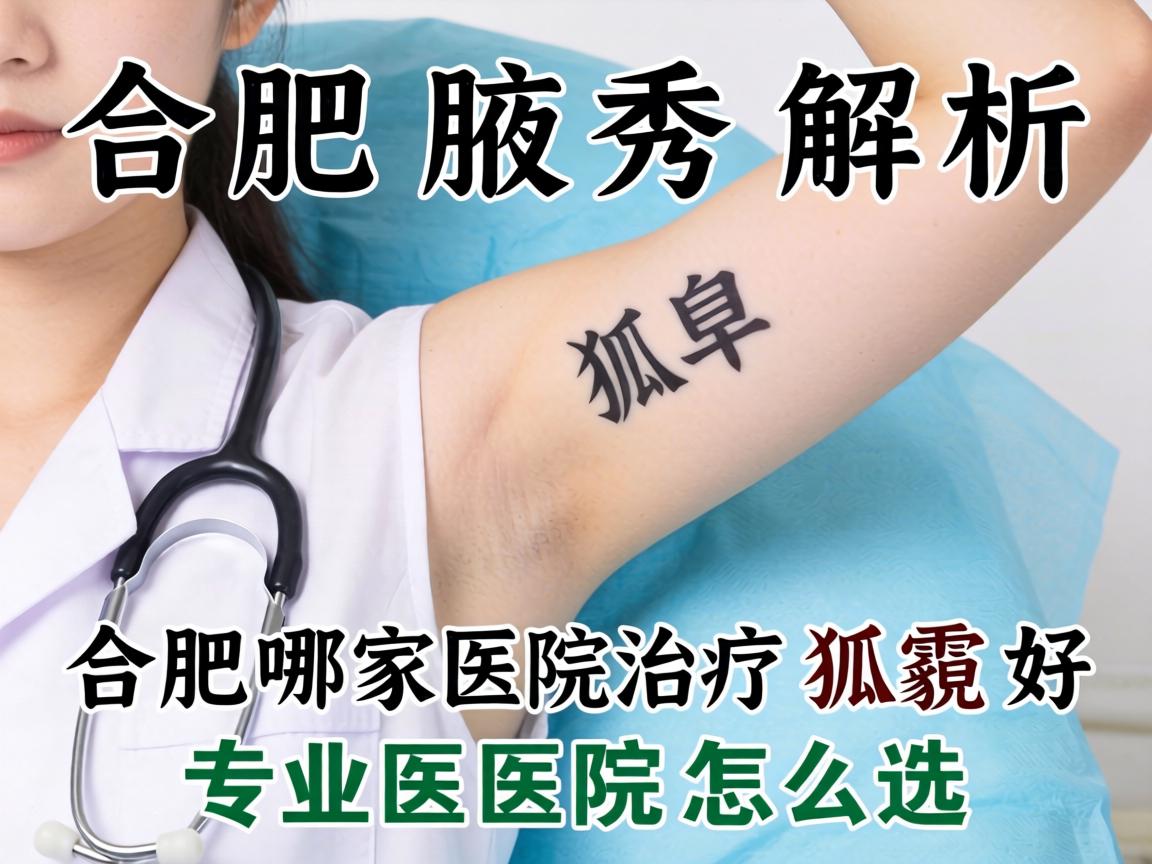 合肥腋秀解析，在合肥哪家医院治疗狐臭好，专业医院怎么选