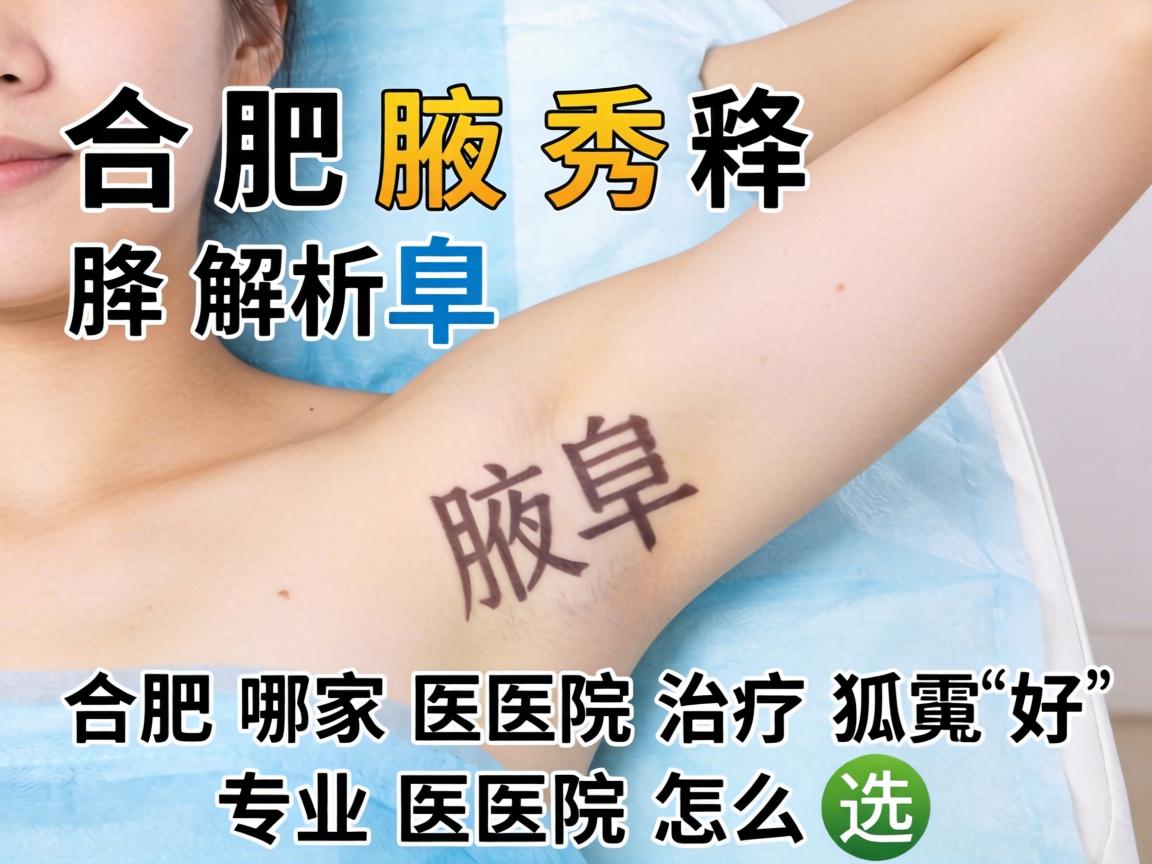 合肥腋秀解析，在合肥哪家医院治疗狐臭好，专业医院怎么选