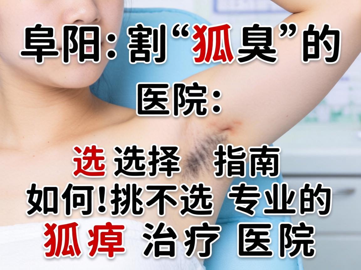 阜阳割狐臭的医院选择指南，如何挑选专业的狐臭治疗医院