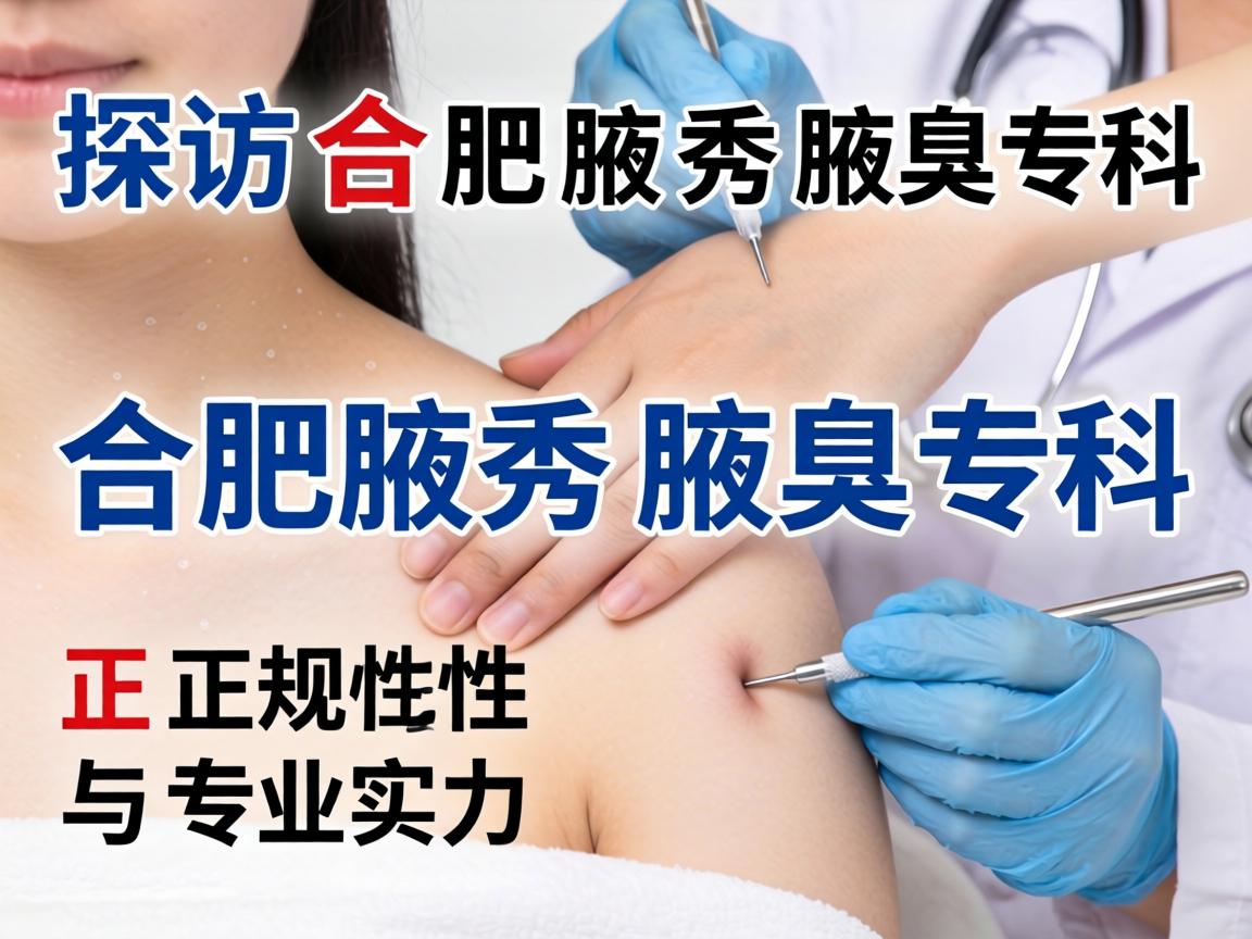 探访合肥腋秀腋臭专科，解析合肥腋秀腋臭专科的正规性与专业实力