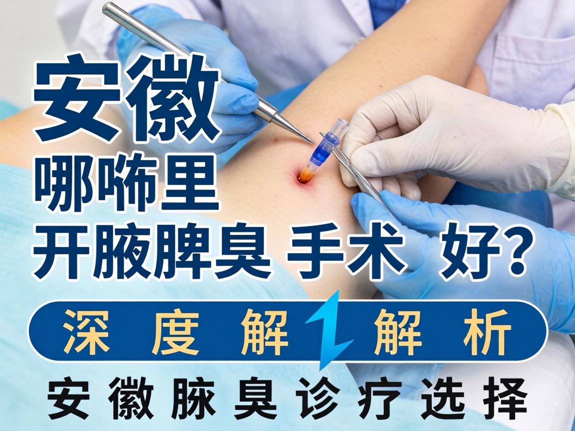 安徽哪里开腋臭手术好？深度解析安徽腋臭诊疗选择