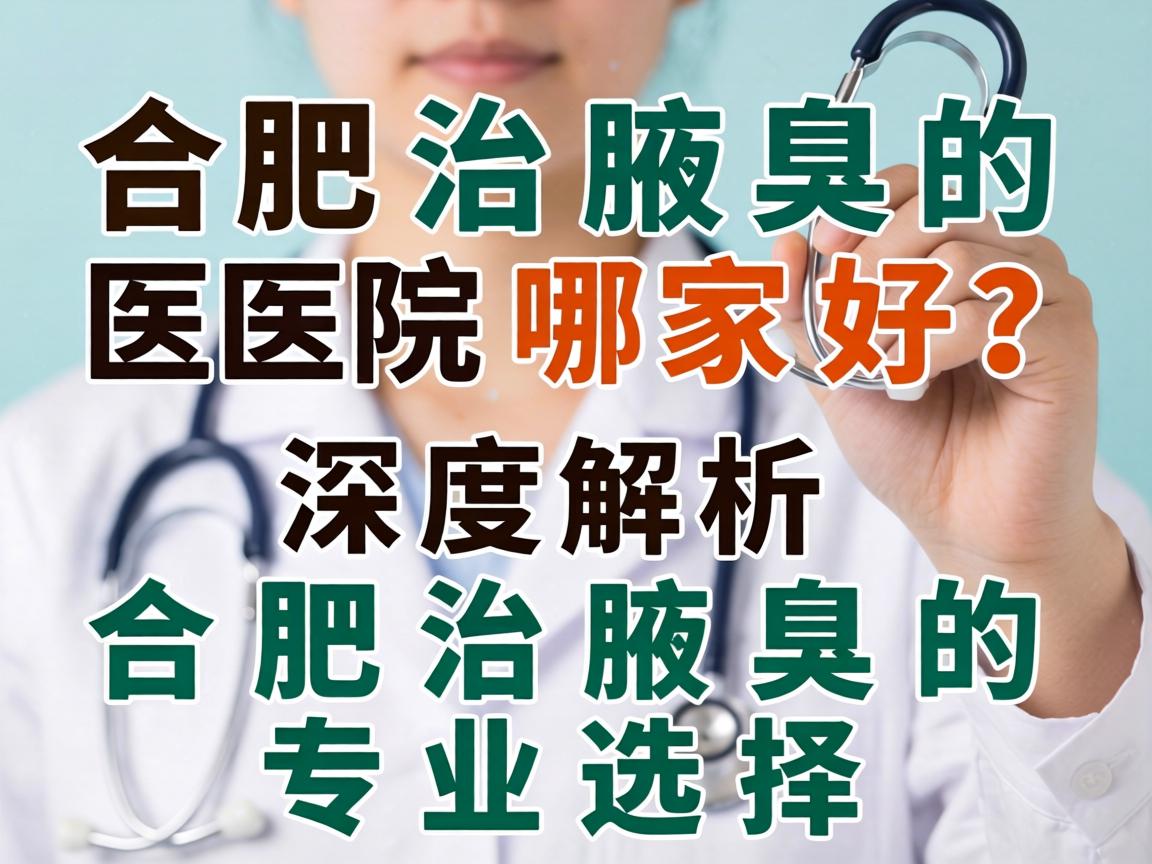 合肥治腋臭的医院哪家好？深度解析合肥治腋臭的专业选择