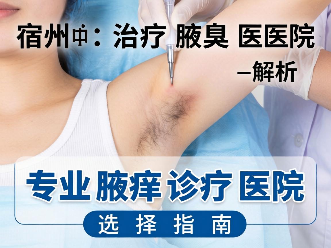 宿州治疗腋臭医院解析，专业腋臭诊疗医院的选择指南
