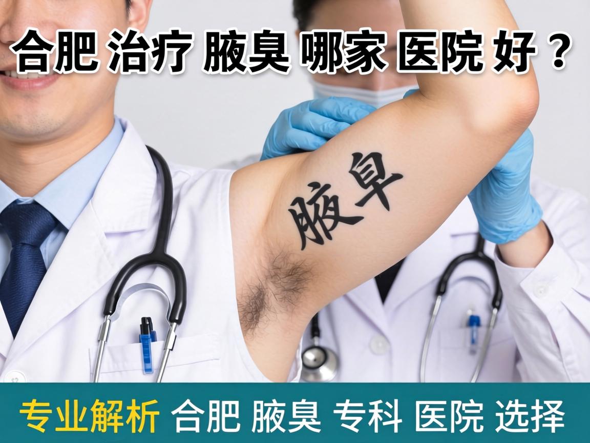 合肥治疗腋臭哪家医院好？专业解析合肥腋臭专科医院选择