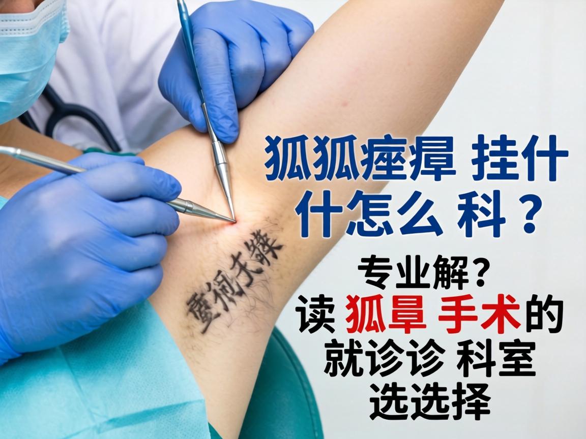 手术狐臭挂什么科？专业解读狐臭手术的就诊科室选择
