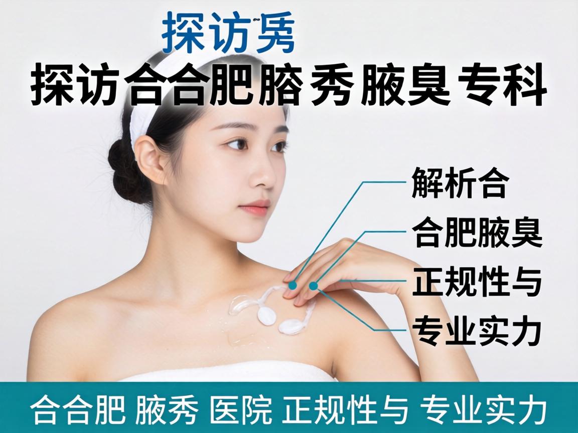 探访合肥腋秀腋臭专科，解析合肥腋秀医院正规性与专业实力