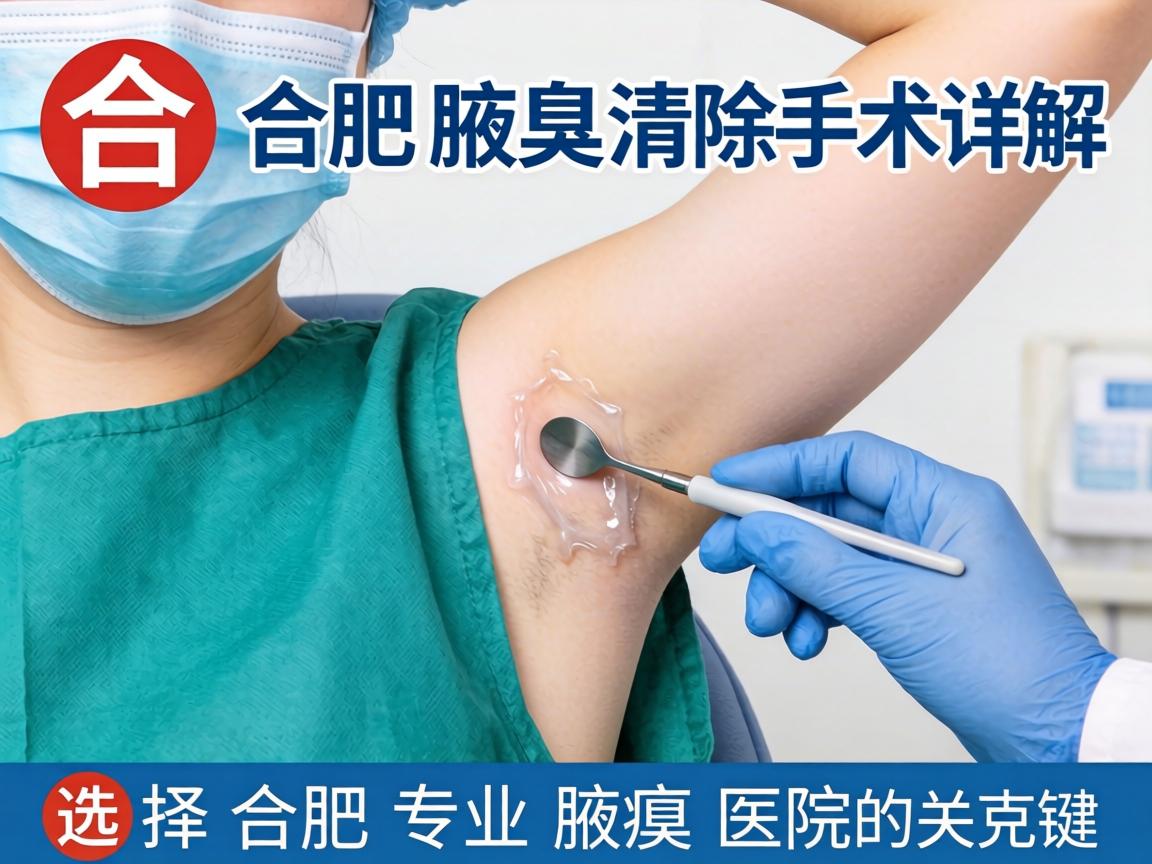 合肥腋臭清除手术详解，选择合肥专业腋臭医院的关键