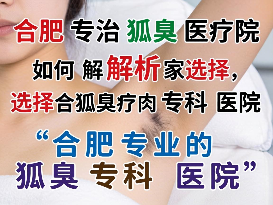 合肥专治狐臭医院解析，如何选择合肥专业的狐臭专科医院