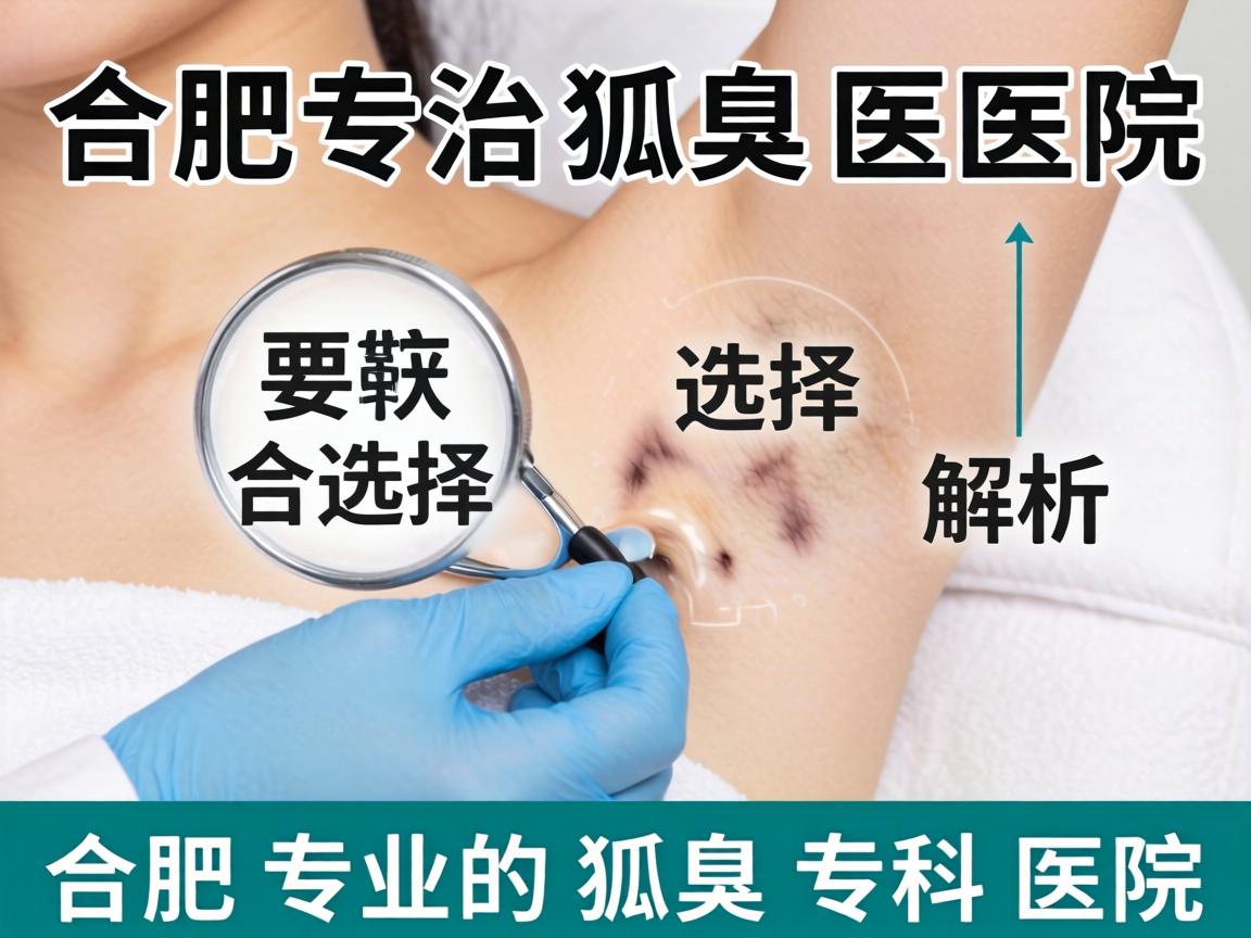合肥专治狐臭医院解析，如何选择合肥专业的狐臭专科医院