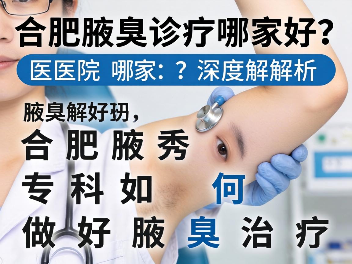 合肥腋臭诊疗医院哪家好？深度解析合肥腋秀专科如何做好腋臭治疗