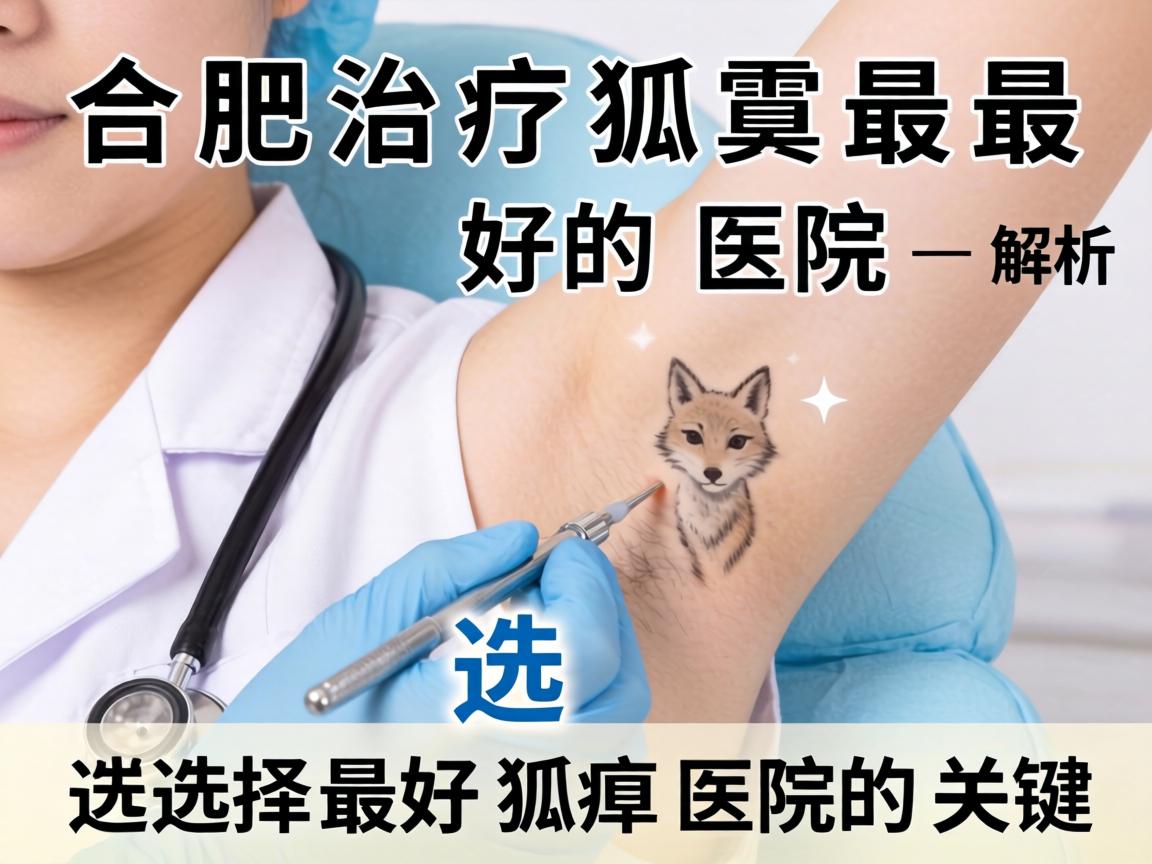 合肥治疗狐臭最好的医院解析，选择最好狐臭医院的关键
