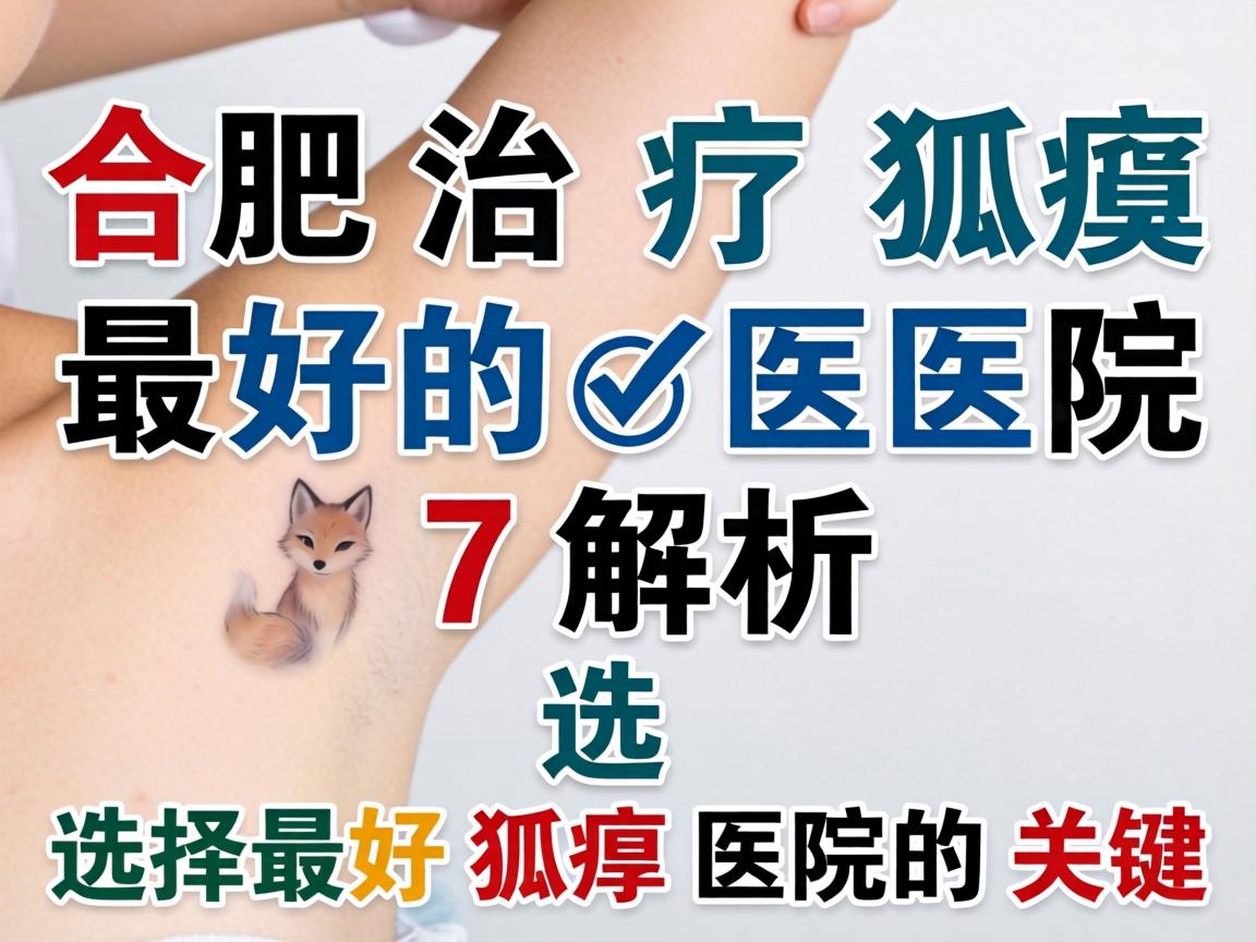 合肥治疗狐臭最好的医院解析，选择最好狐臭医院的关键