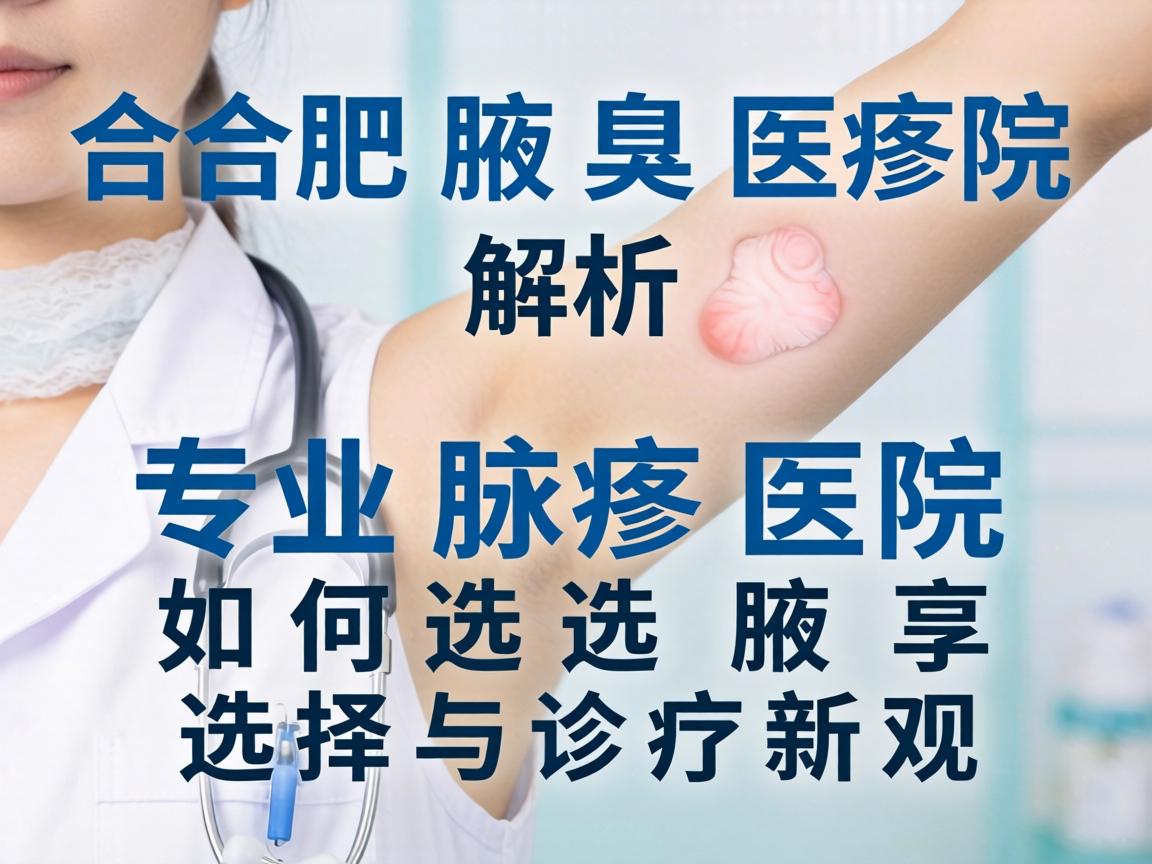 合肥腋臭医院解析，专业腋臭医院如何选择与诊疗新观