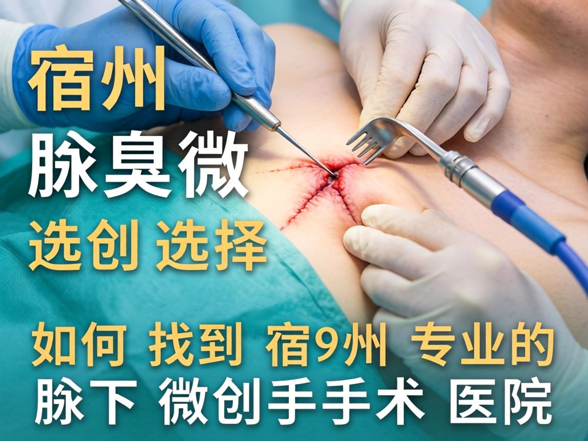 宿州腋臭微创手术选择指南，如何找到宿州专业的腋下微创手术医院
