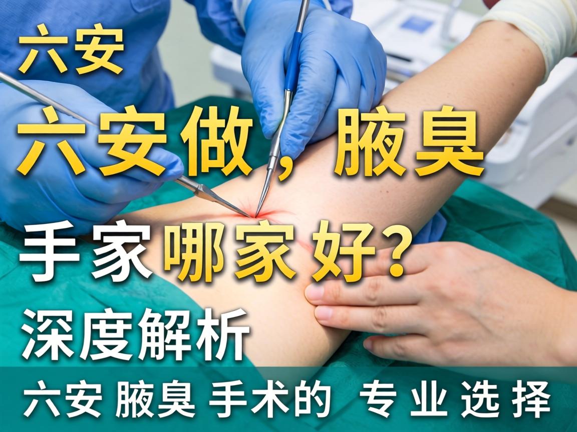 六安做腋臭手术哪家好？深度解析六安腋臭手术的专业选择