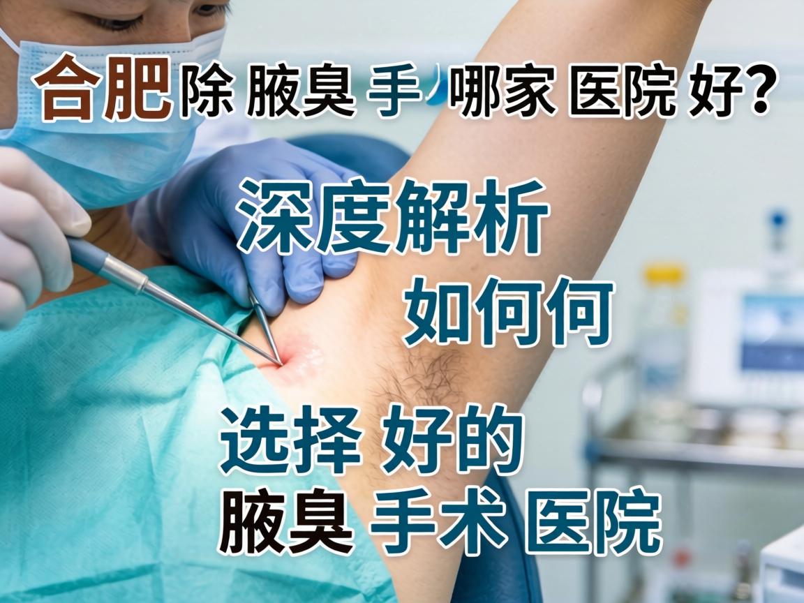 合肥除腋臭手术哪家医院好？深度解析如何选择好的腋臭手术医院