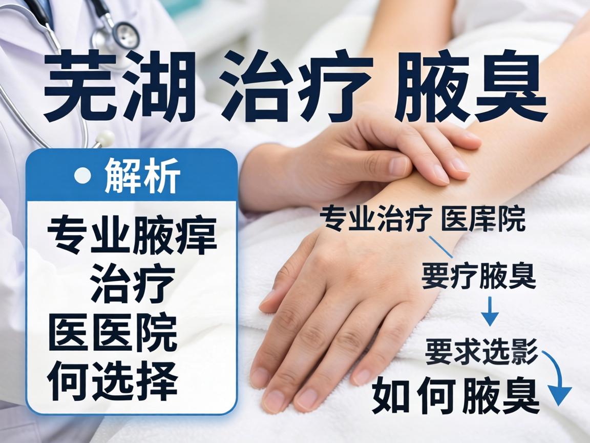 芜湖治疗腋臭医院解析，专业腋臭治疗医院如何选择