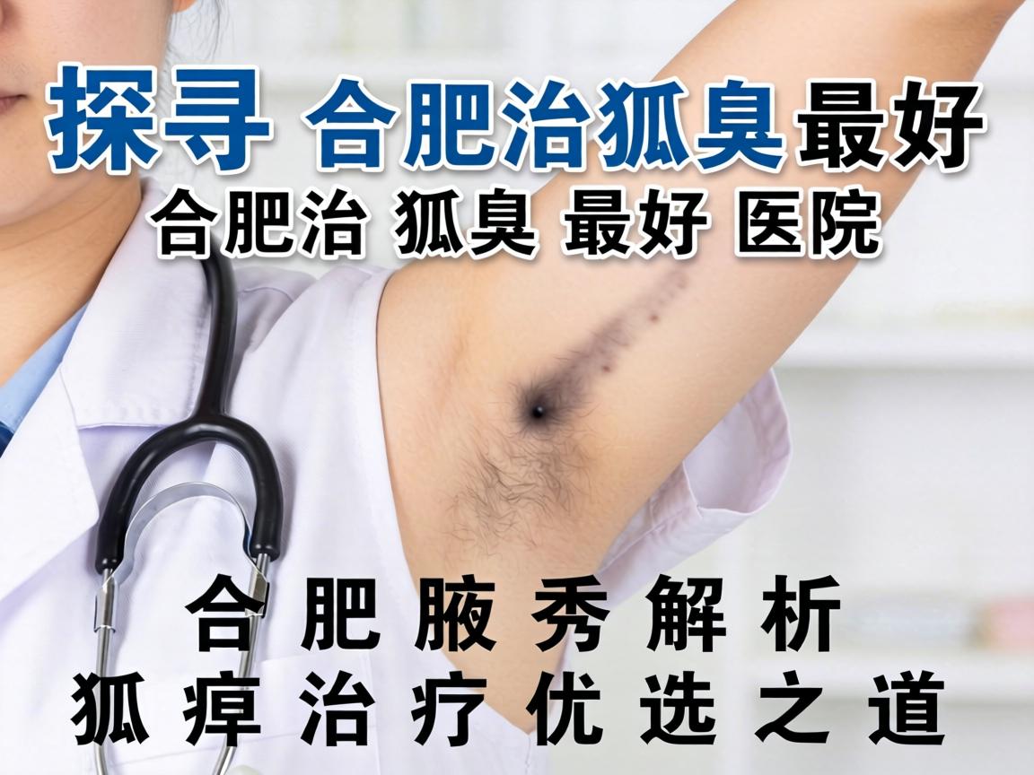 探寻合肥治狐臭最好医院，合肥腋秀解析狐臭治疗优选之道