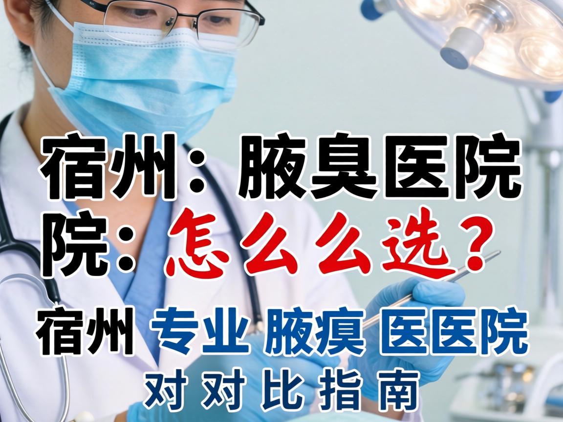 宿州腋臭医院怎么选？宿州专业腋臭医院对比指南