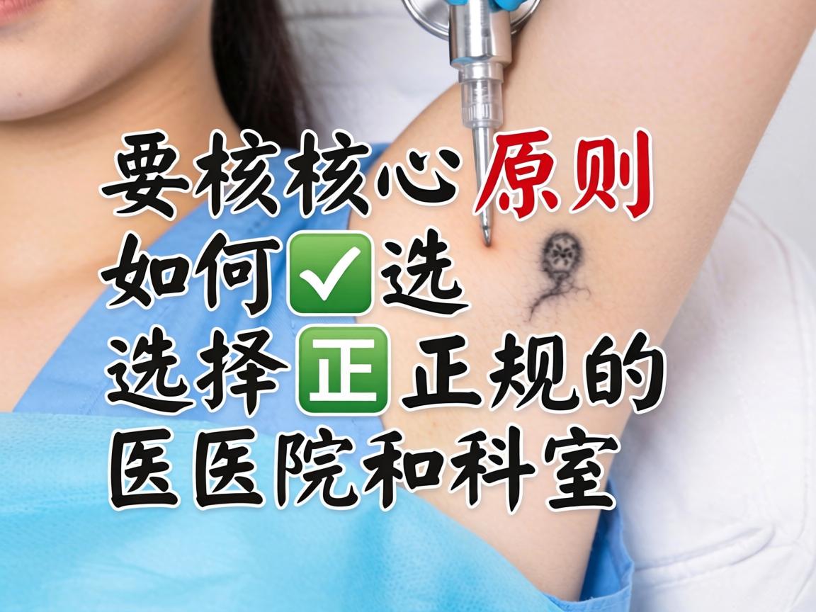 核心原则，如何选择正规的医院和科室