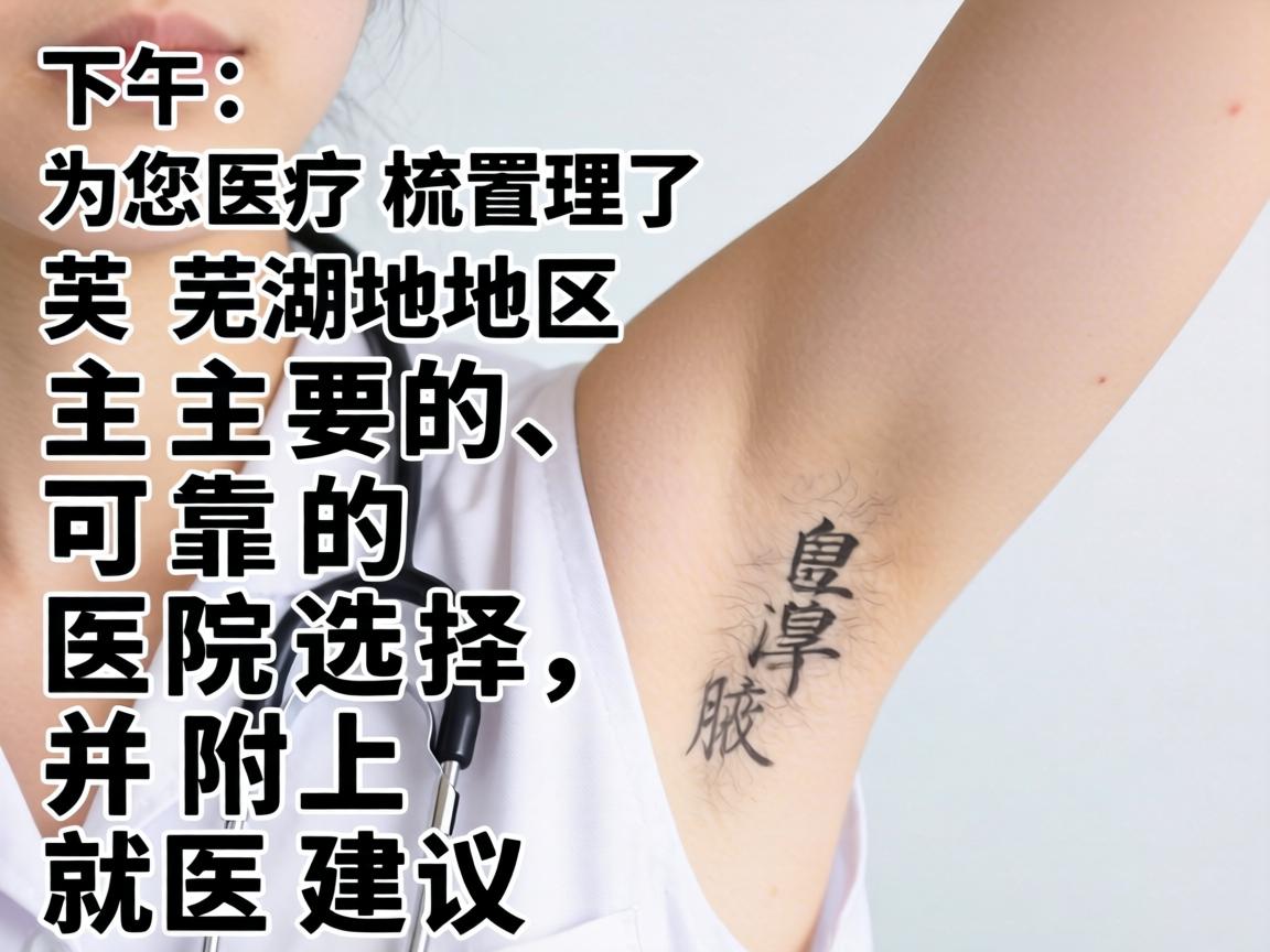 以下为您梳理了芜湖地区主要的、可靠的医院选择，并附上就医建议