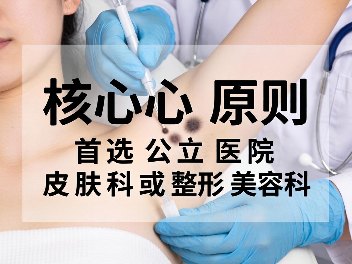 核心原则，首选公立医院皮肤科或整形美容科