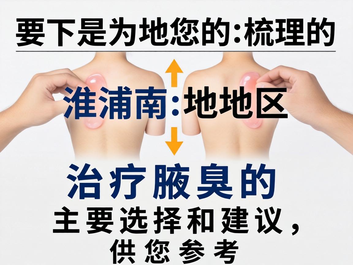 以下是为您梳理的淮南地区治疗腋臭的主要选择和建议，供您参考