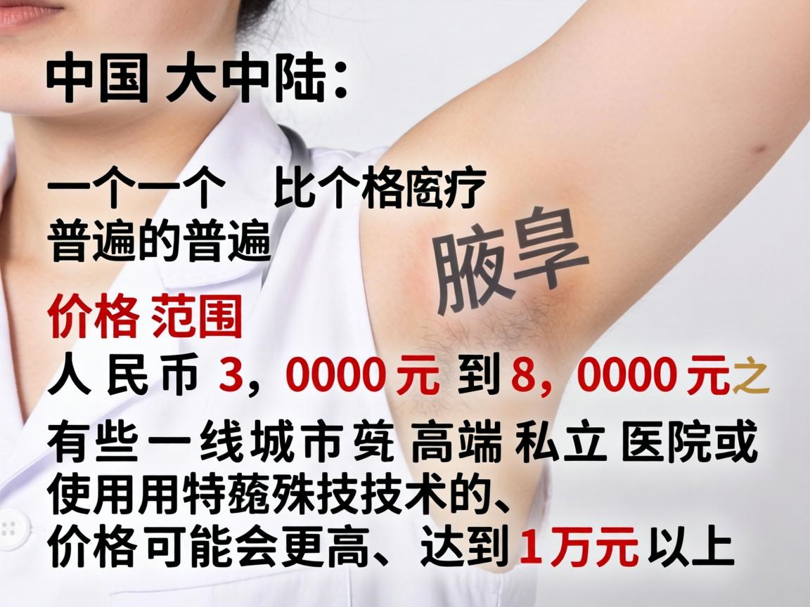 在中国大陆，一个比较普遍的价格范围是 人民币 3,000元 到 8,000元 之间。有些一线城市的高端私立医院或使用特殊技术的，价格可能会更高，达到1万元以上