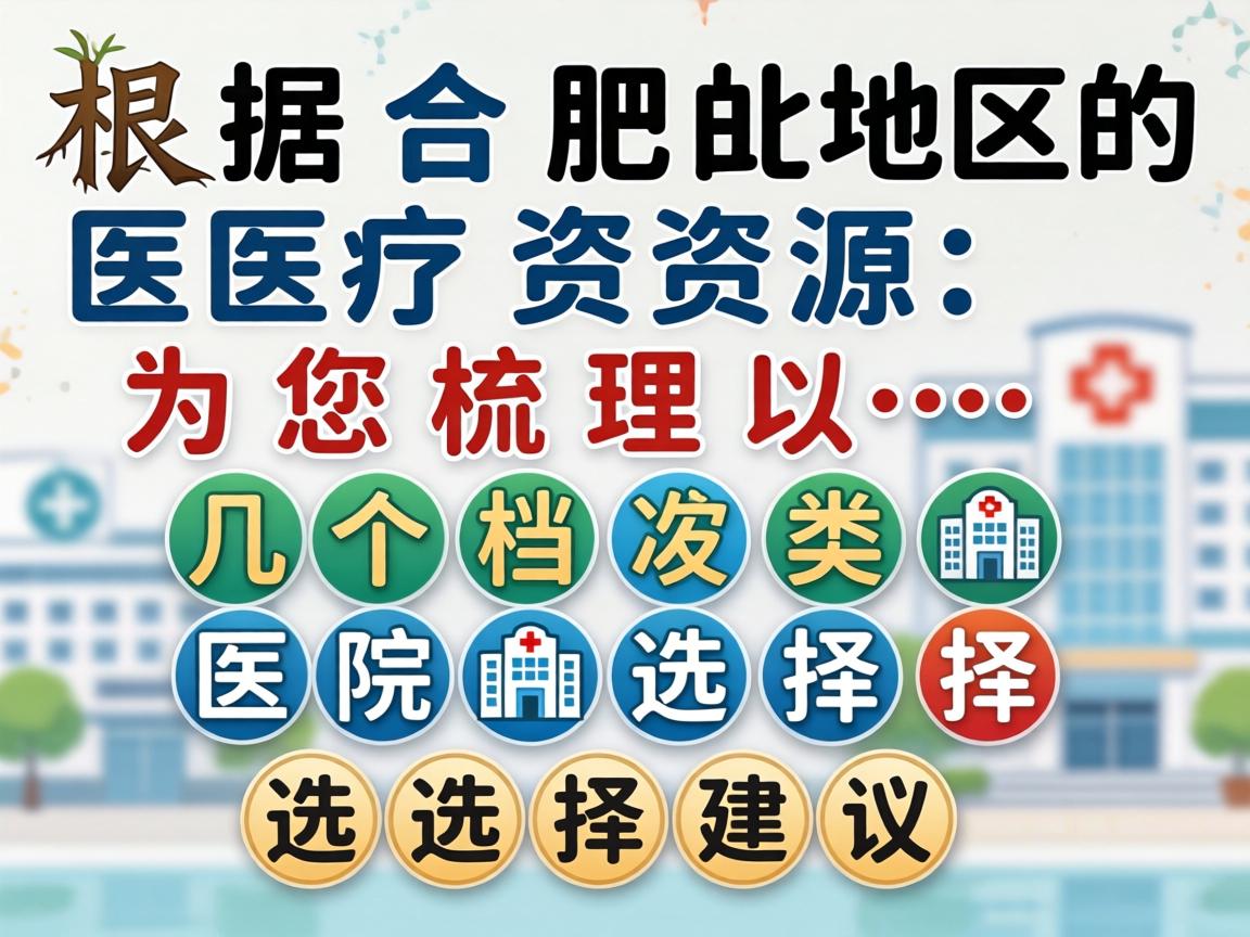根据合肥地区的医疗资源，为您梳理以下几个档次和类型的医院选择，并附上选择建议