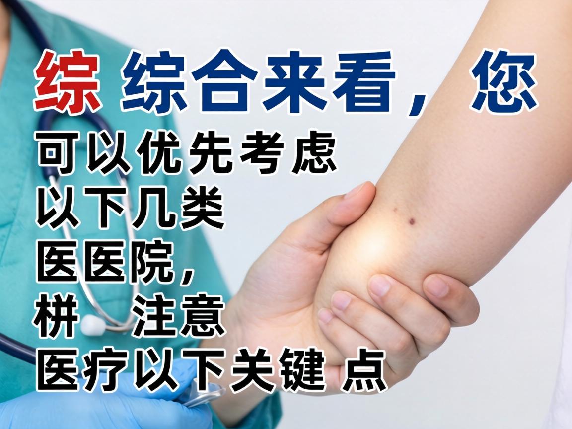 综合来看，您可以优先考虑以下几类医院，并注意以下关键点