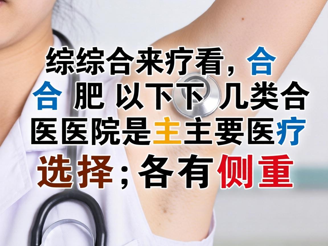 综合来看，合肥以下几类医院是主要选择，各有侧重