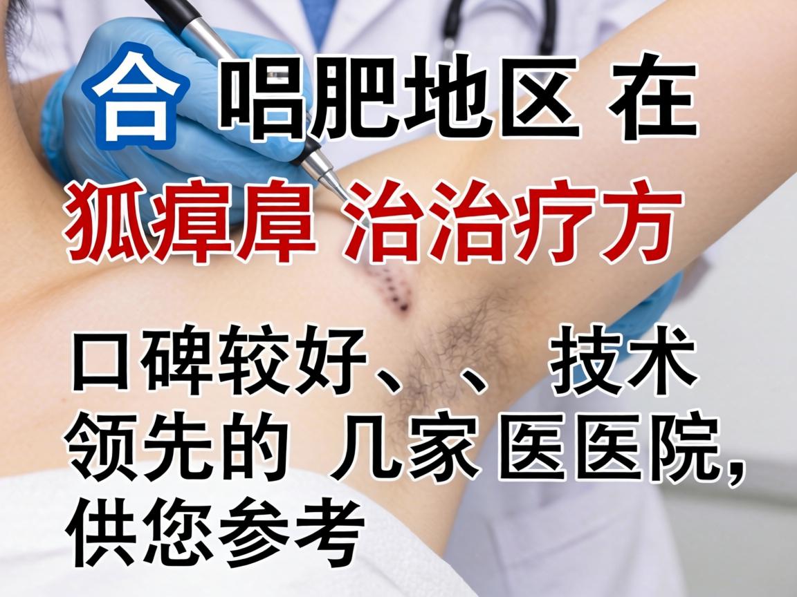 以下是合肥地区在狐臭治疗方面口碑较好、技术领先的几家医院，供您参考