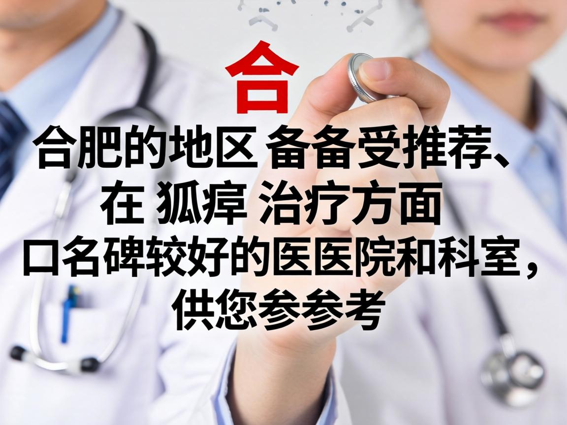以下是合肥地区备受推荐、在狐臭治疗方面口碑较好的医院和科室，供您参考