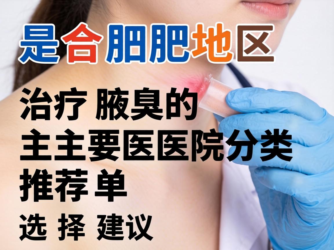 以下是合肥地区治疗腋臭的主要医院分类和推荐，并附上选择建议