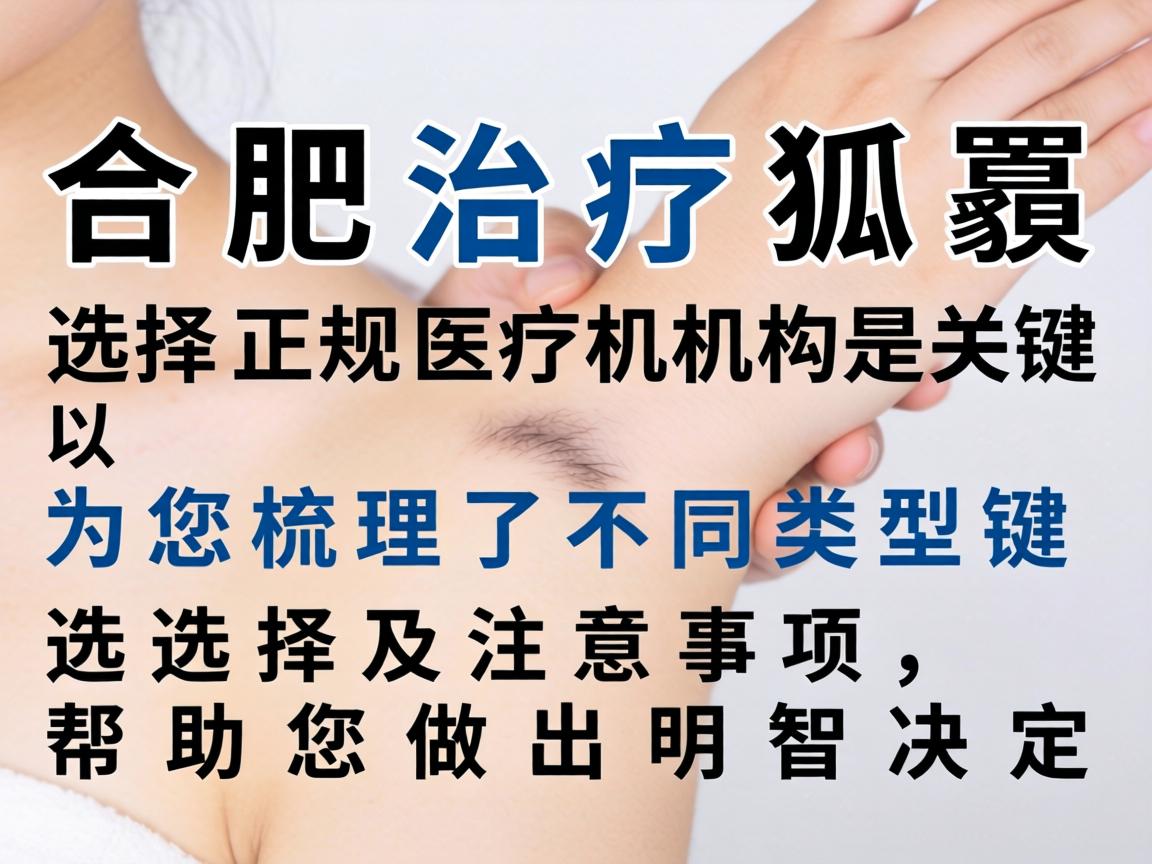 在合肥治疗狐臭，选择正规医疗机构是关键。以下为您梳理了不同类型的选择及注意事项，帮助您做出明智决定