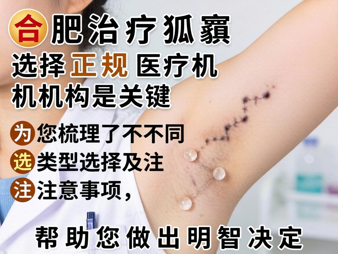 在合肥治疗狐臭，选择正规医疗机构是关键。以下为您梳理了不同类型的选择及注意事项，帮助您做出明智决定